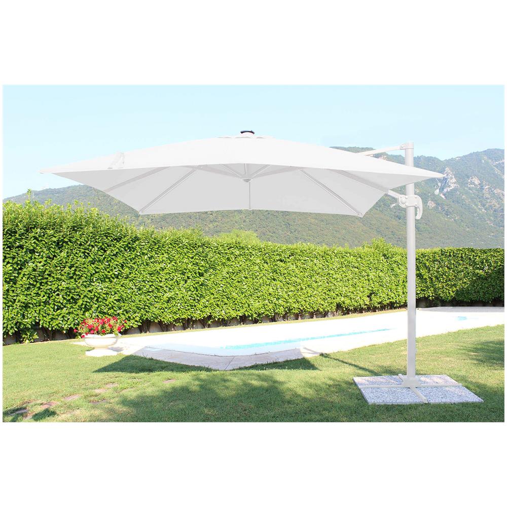 Tesla - Ombrellone Da Giardino Decentrato Con Led 3 X 4 - Foto 2