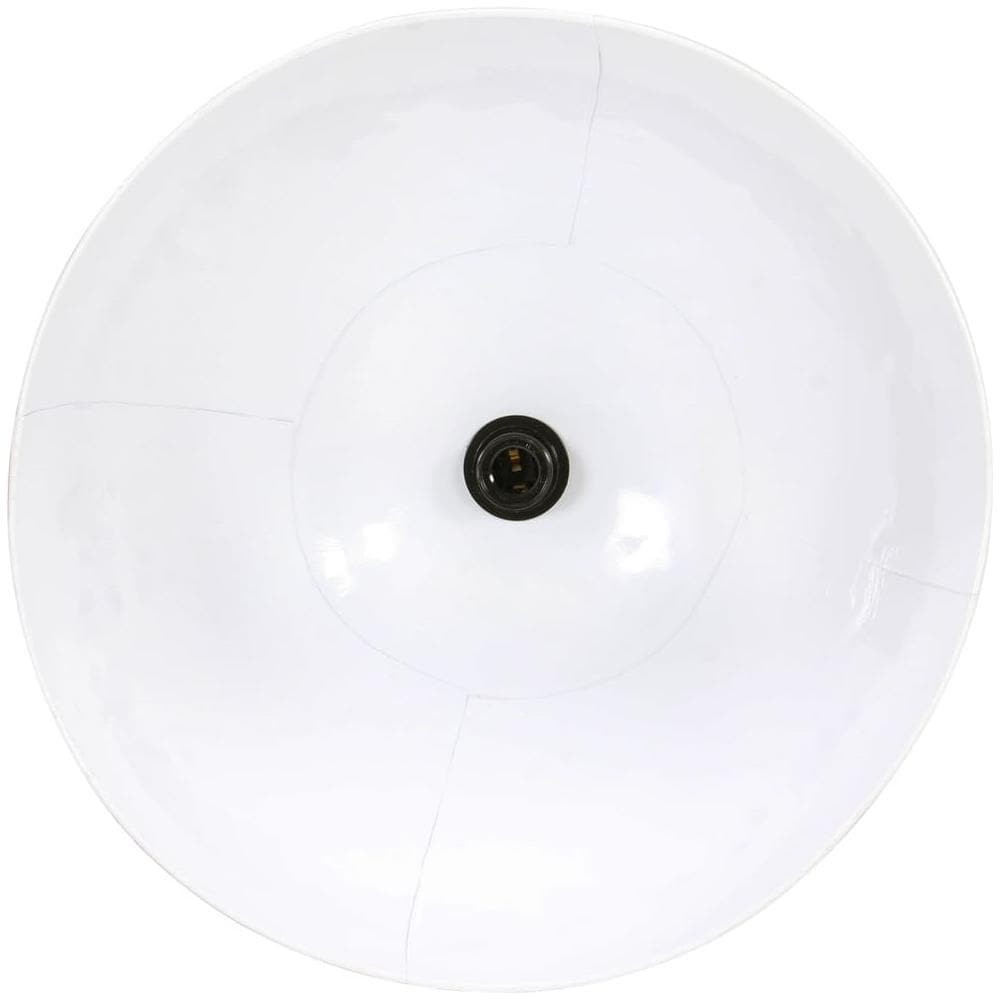 Lampada A Sospensione 25 W Bianca Rotonda 48 Cm E27 - Foto 9