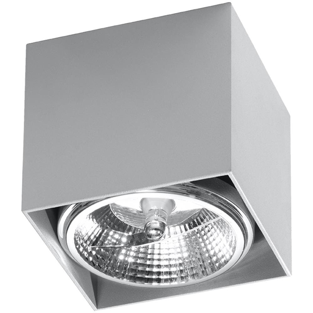 Downlight A Plafone Square Incasso Grigio Chiaro Gu10 - Foto 2