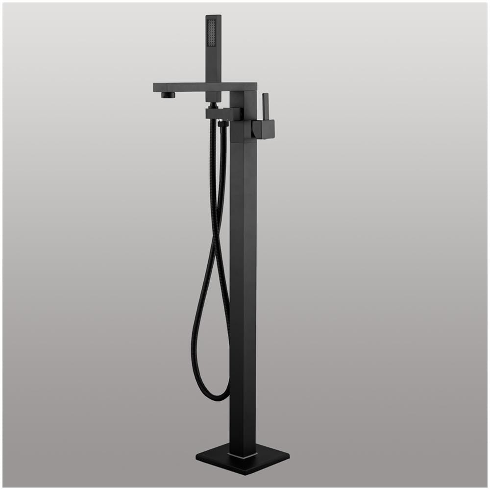 Miscelatore A Pavimento Per Vasca Freestanding Black Calcutta In Ottone *** Tinta : Nero - Foto 1
