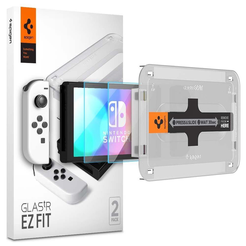 Vetro Temperato Vetro Protettiva 2-pack Per Nintendo Switch Oled - Foto 1