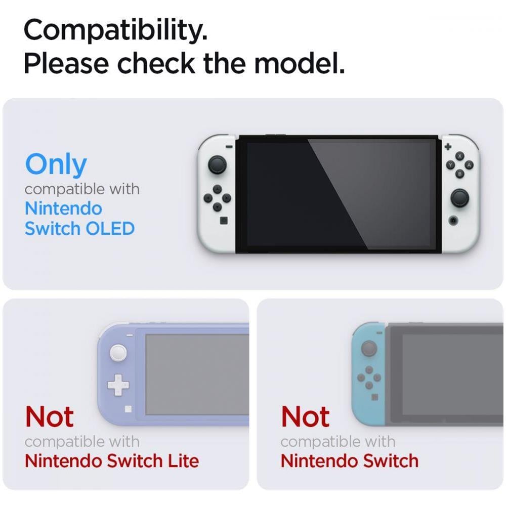Vetro Temperato Vetro Protettiva 2-pack Per Nintendo Switch Oled - Foto 8