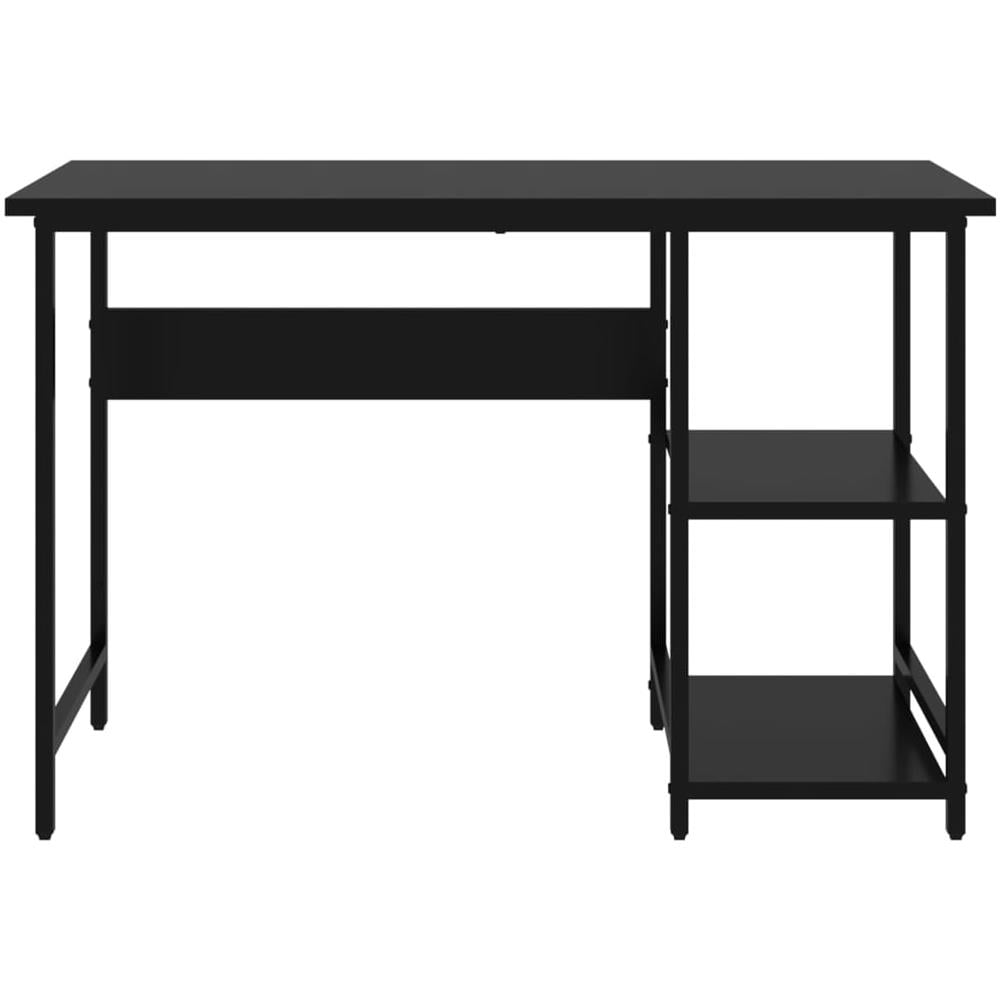 Scrivania Per Computer Nera 105x55x72 Cm In Mdf E Metallo - Foto 3