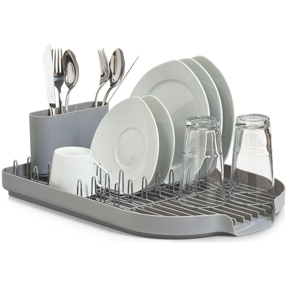 Asciugatrice Con Contenitore Per Posate, 2in1, Grigio, - Foto 1