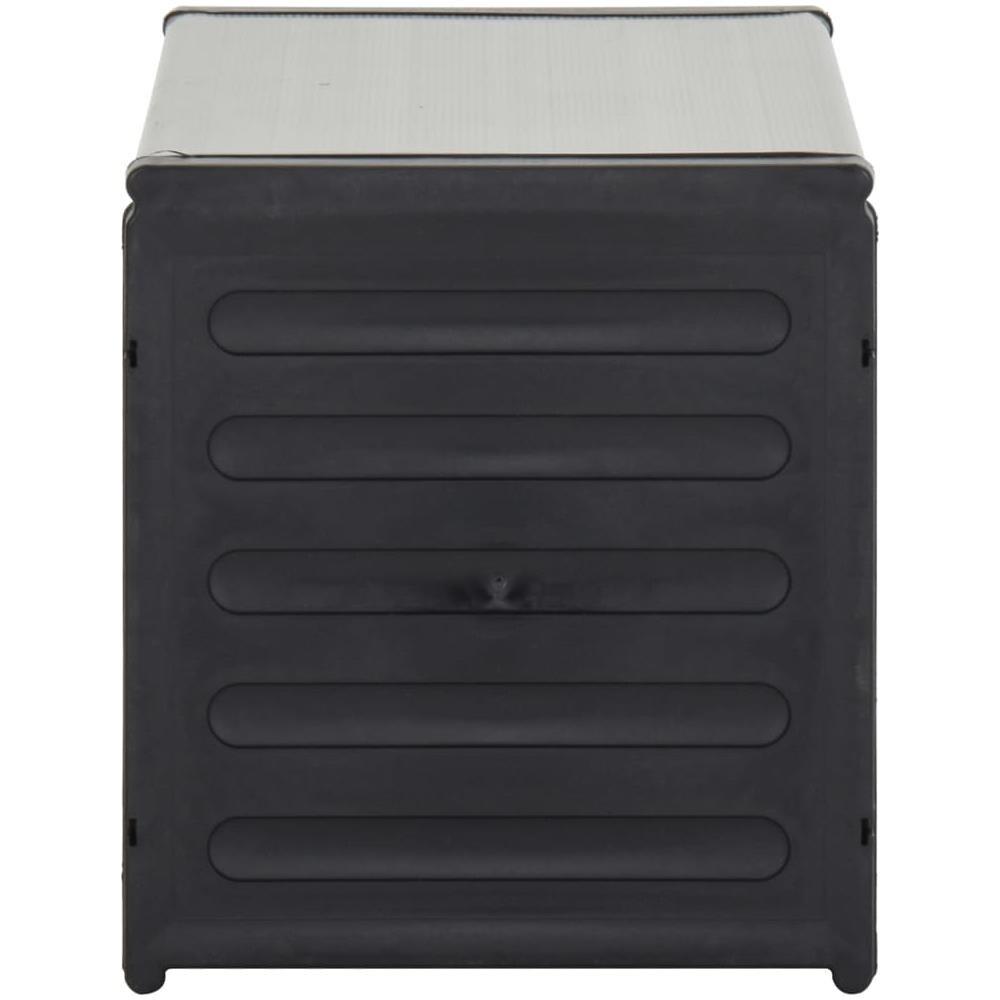 Contenitore Per Rifiuti Da Giardino Grigio 85x34x40 Cm - Foto 3