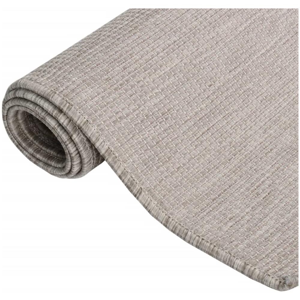 Tappeto Da Esterni A Tessitura Piatta 120x170 Cm Tortora - Foto 2
