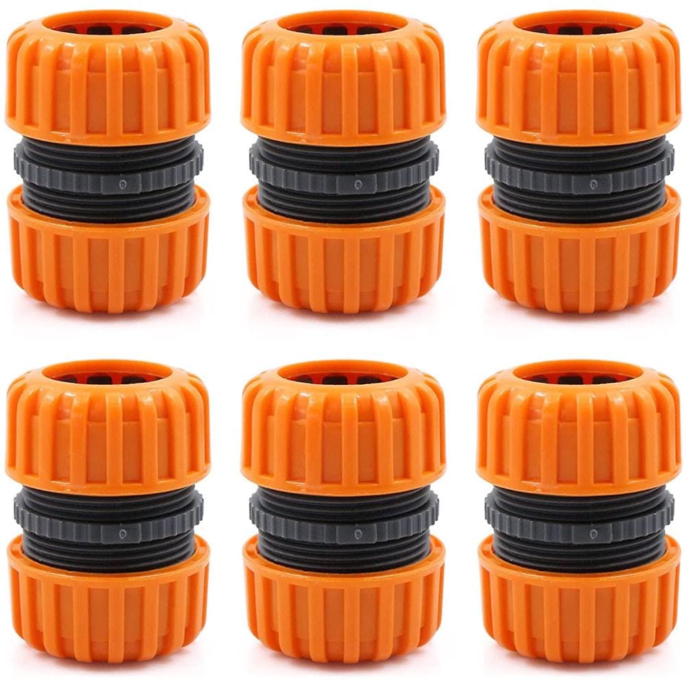 Kit di riparazione in ottone per tubo da giardino, 2 connettori, con