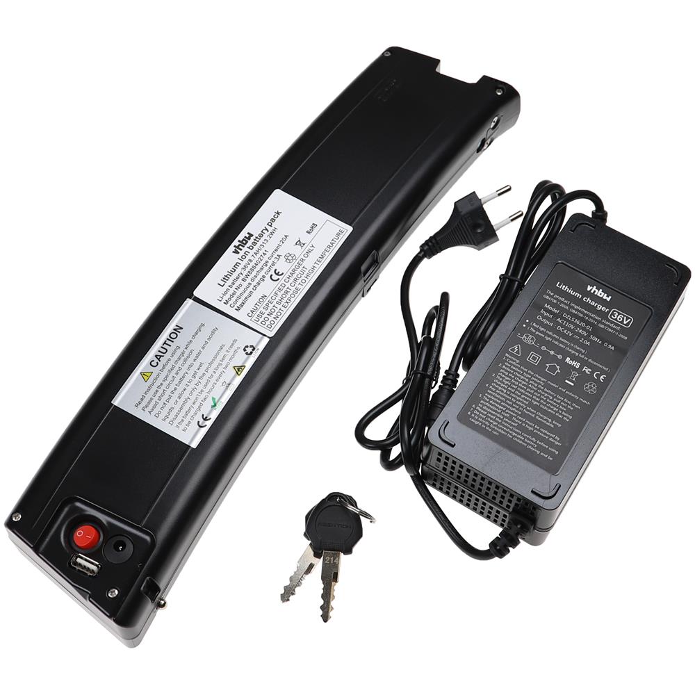 Battery 36v Halfords Carrera Crosscity E Bike VHBW Batteria