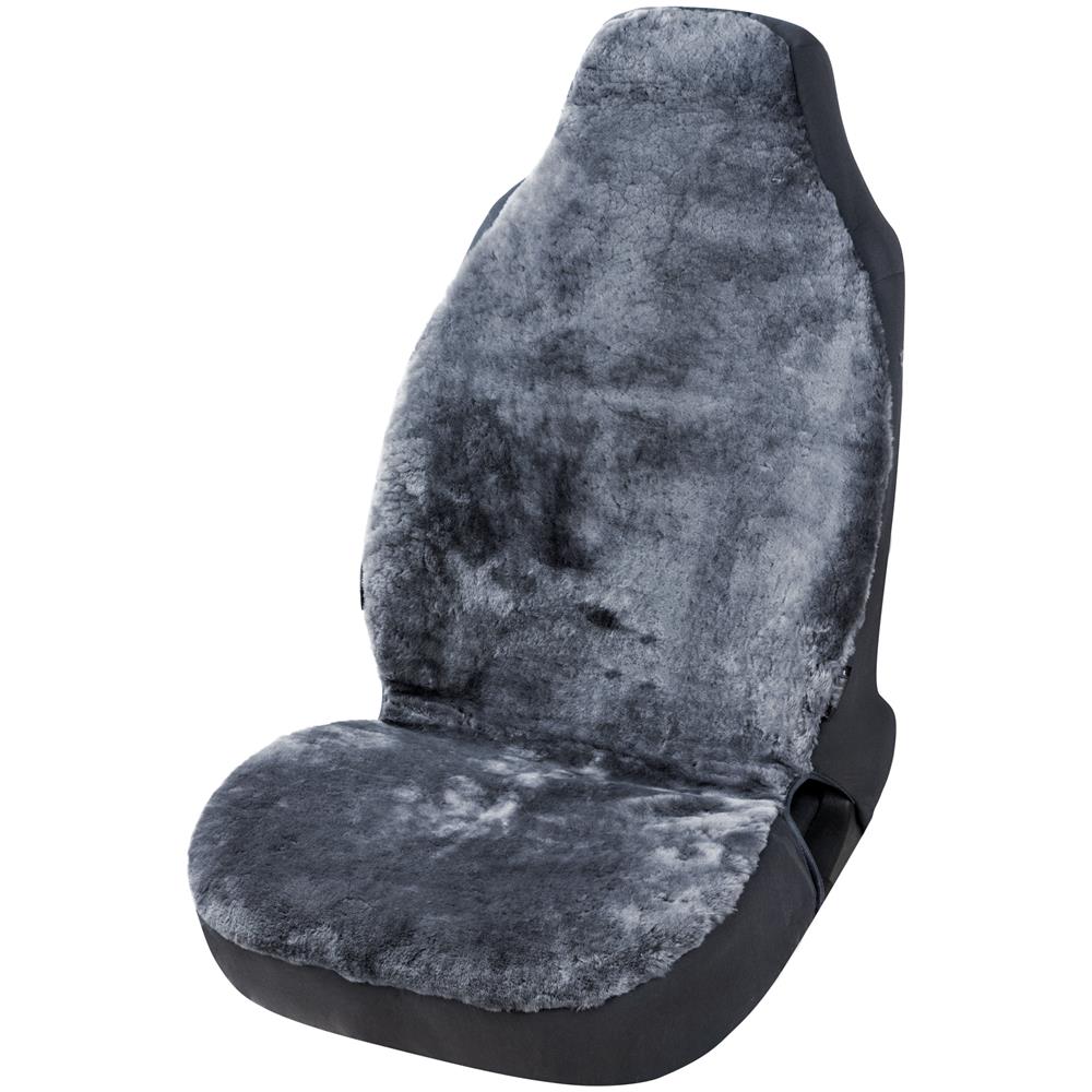 Coprisedili Auto Zoya In Pelle Di Agnello Antracite Con Sistema It Zipp Per Sedili Con Schienale Alto - Foto 1