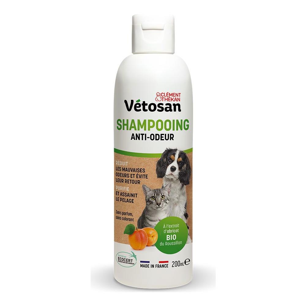 Shampoo Antiodore 200ml Vétosan Con Estratto Di Albicocca Del Rossiglione Biologico Per Cani E Gatti - Foto 1