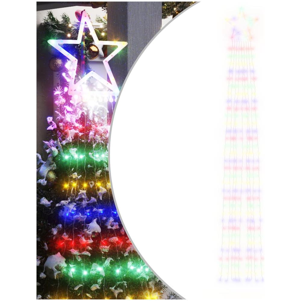 Illuminazione Per Albero Di Natale 320 Led Colorato 375 Cm - Foto 1