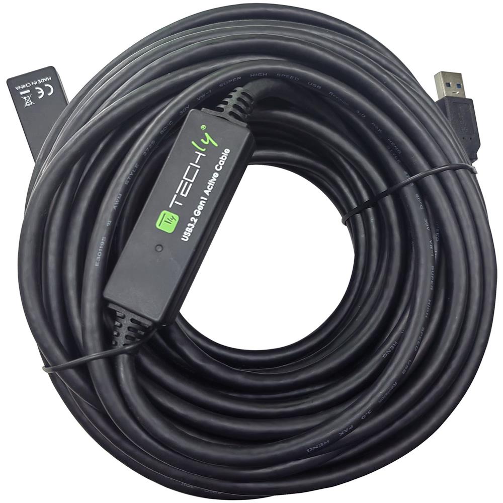 Cavo Prolunga Attivo Usb3.2 Superspeed+ Estensore Di Segnale 20m Nero - Foto 3