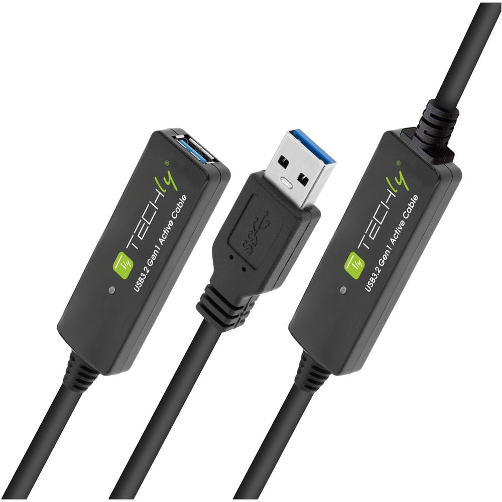 Cavo Prolunga Attivo Usb3.2 Superspeed+ Estensore Di Segnale 20m Nero - Foto 1