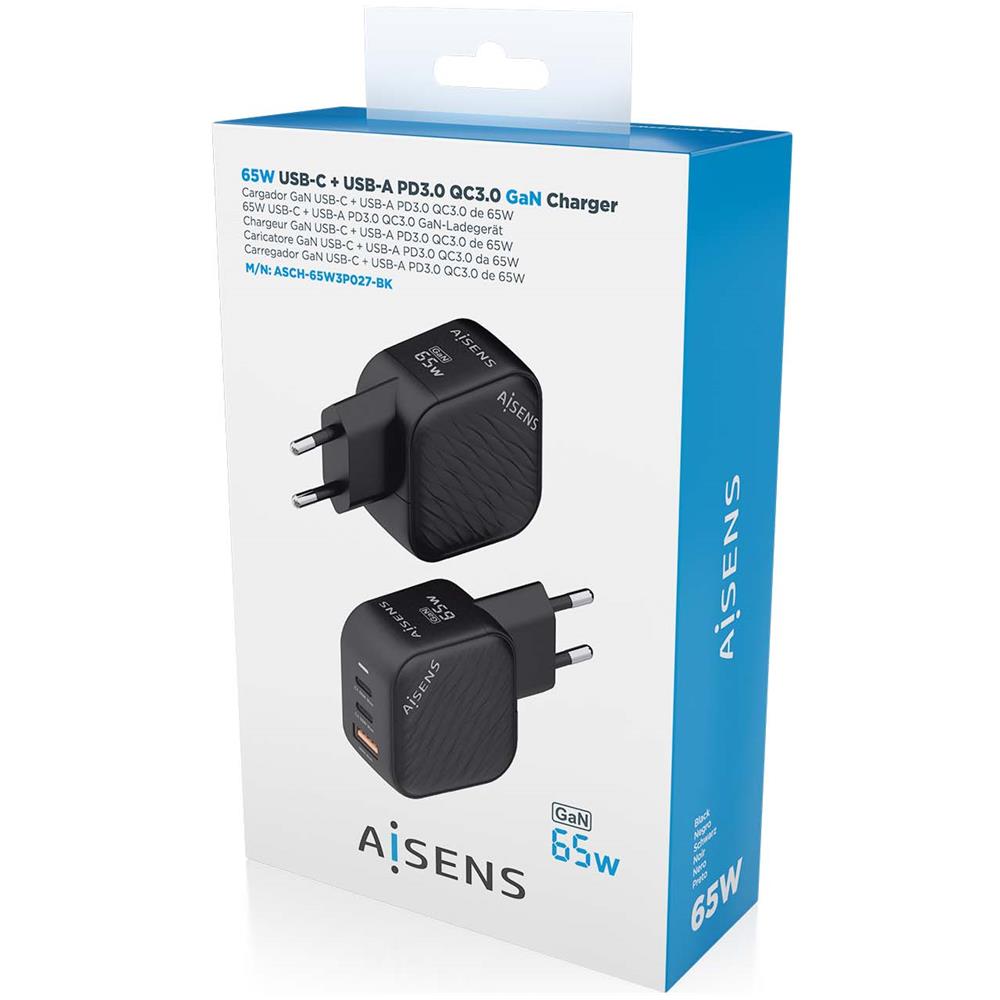 ASCH-65W3P027-BK Caricabatterie per dispositivi mobili Universale Nero AC Ricarica rapida Interno - Foto 6