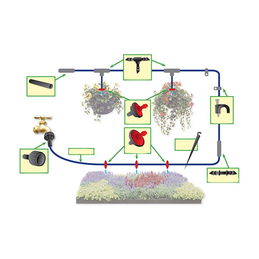 592716 Kit Di Micro-irrigazione, 71 P. zi 71 P. zi - Foto 2