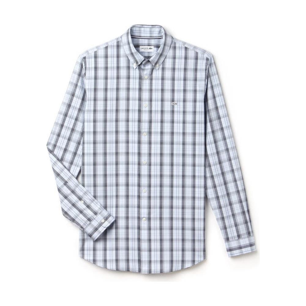 Camicia Pinpoint Chek Botton Down Bianco Blu M - Foto 1