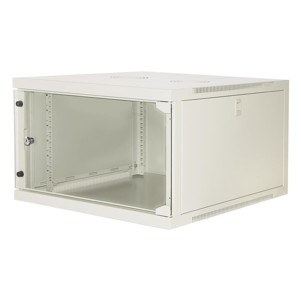 Armadio Rack 19" 6 Unita' Da Muro (a) 350x (l) 540 X Profondita' 600 Mm. Colore Grigio Porta Vetro - Foto 1