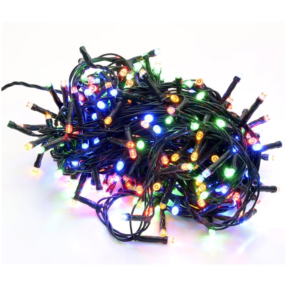 Catena 300 Luci Led Natale Multicolore Decorazione Per Esterno E Interno Con Trasformatore - Foto 1