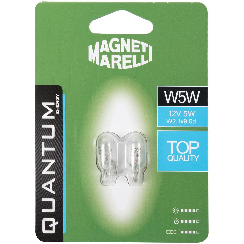 W5w Coppia Lampadine Auto Vetro 12v 5w Attacco W2,1x9,5d - Foto 1