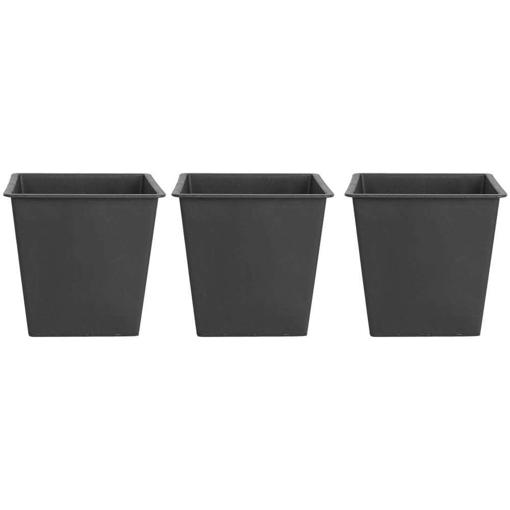 FSUK Confezione Da 5 Inserti Per Vasi Da Cimitero – Portavasi Funebri In Plastica Nera, Riutilizzabili - 3