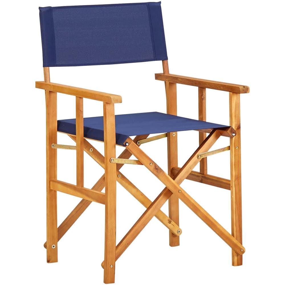 Sedia da Regista in Legno Massello di Acacia Blu - Foto 1