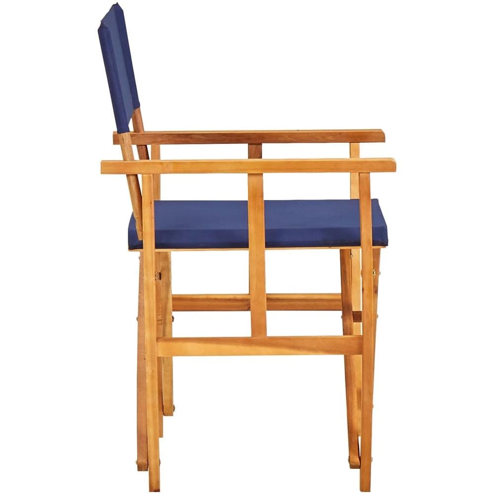 Sedia da Regista in Legno Massello di Acacia Blu - Foto 3