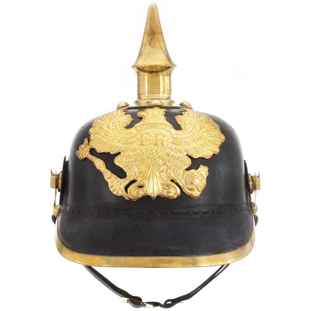 Elmo Da Soldato Tedesco Prussiano Per Larp In Acciaio Nero - Foto 2