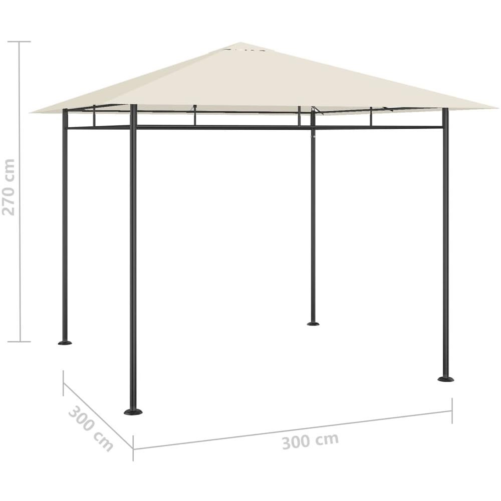 Gazebo 3x3x2,7 M Grigio Talpa 180 G / m - Foto 4