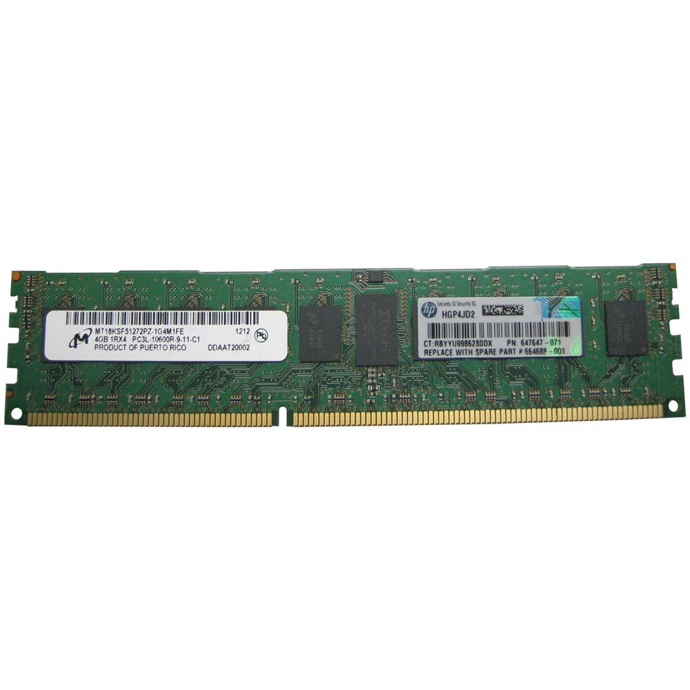 Modulo di Memoria DDR3 4 GB Velocità 1333 MHz 664688-001 - Foto 2