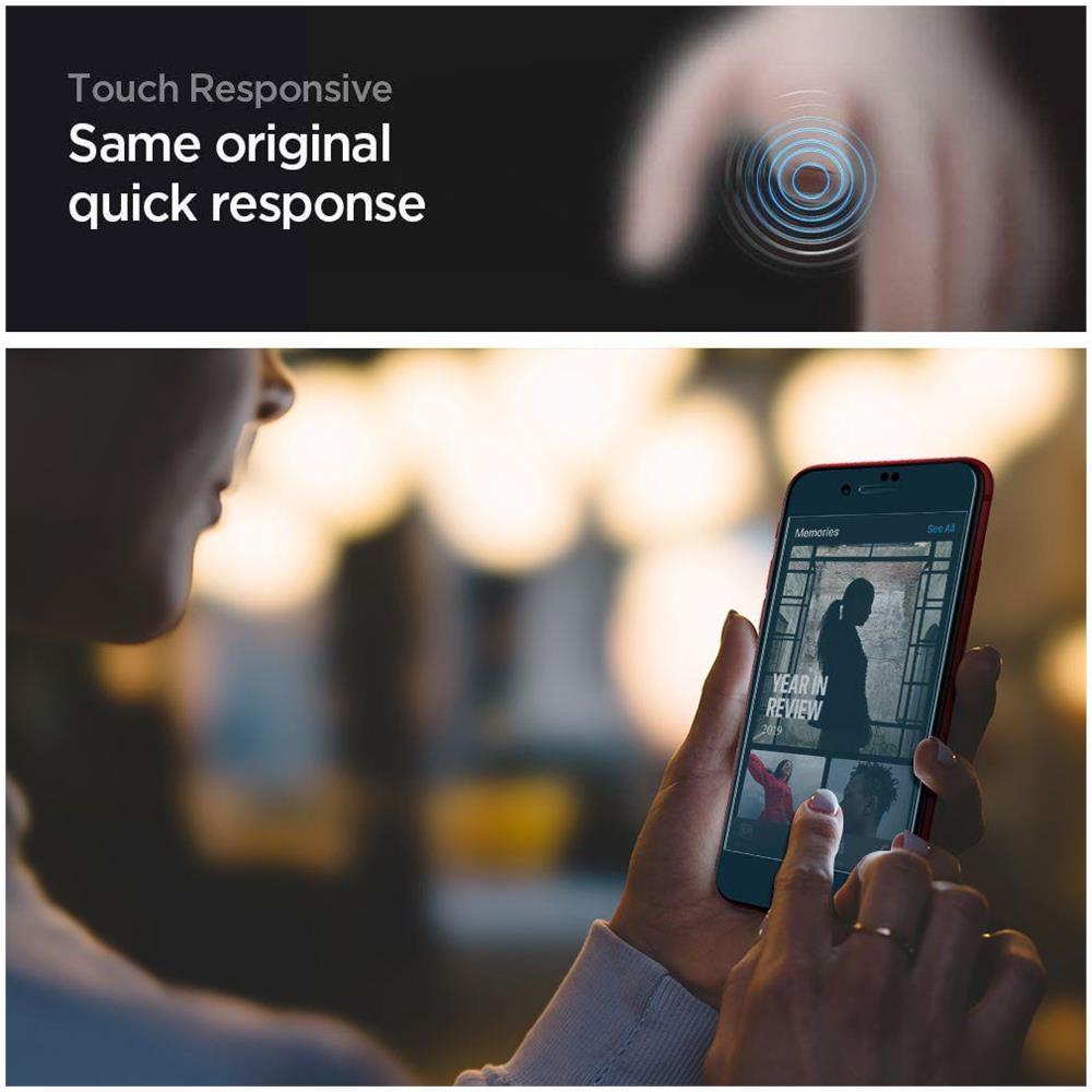 Vetro Temperato Vetro Protettiva Per Iphone 7/8 / Se 2020 Nero - Foto 2