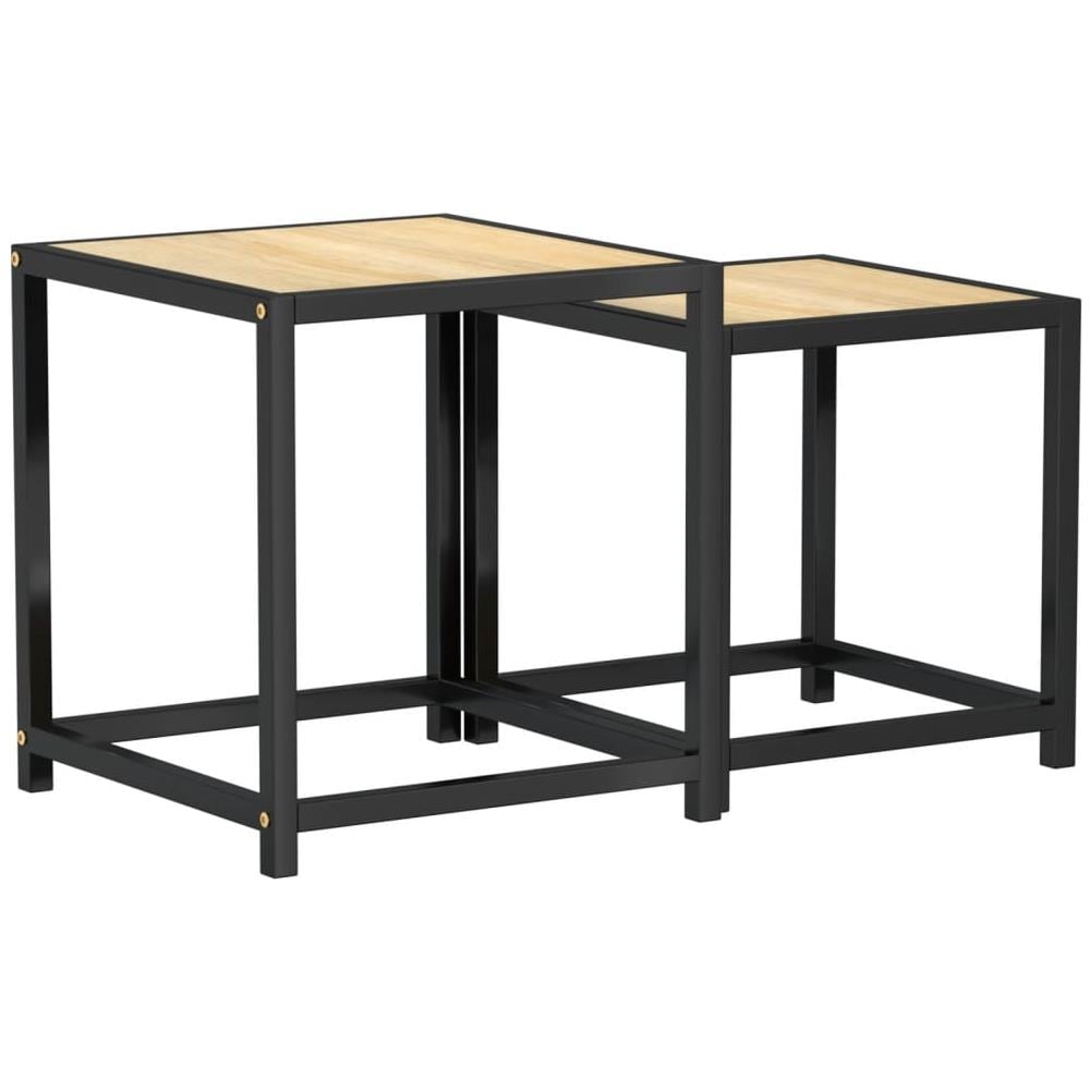 Tavolini 2 Pz Mdf Rovere Sonoma - Foto 2