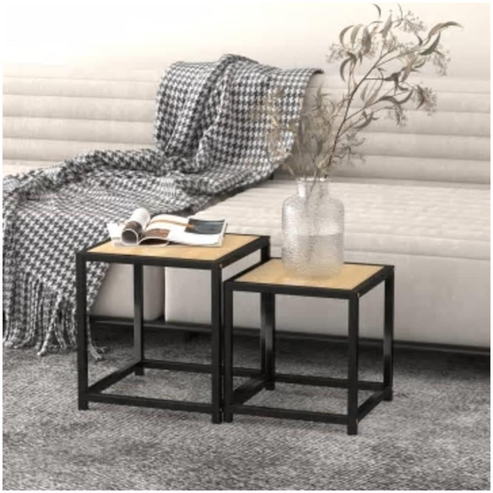 Tavolini 2 Pz Mdf Rovere Sonoma - Foto 1