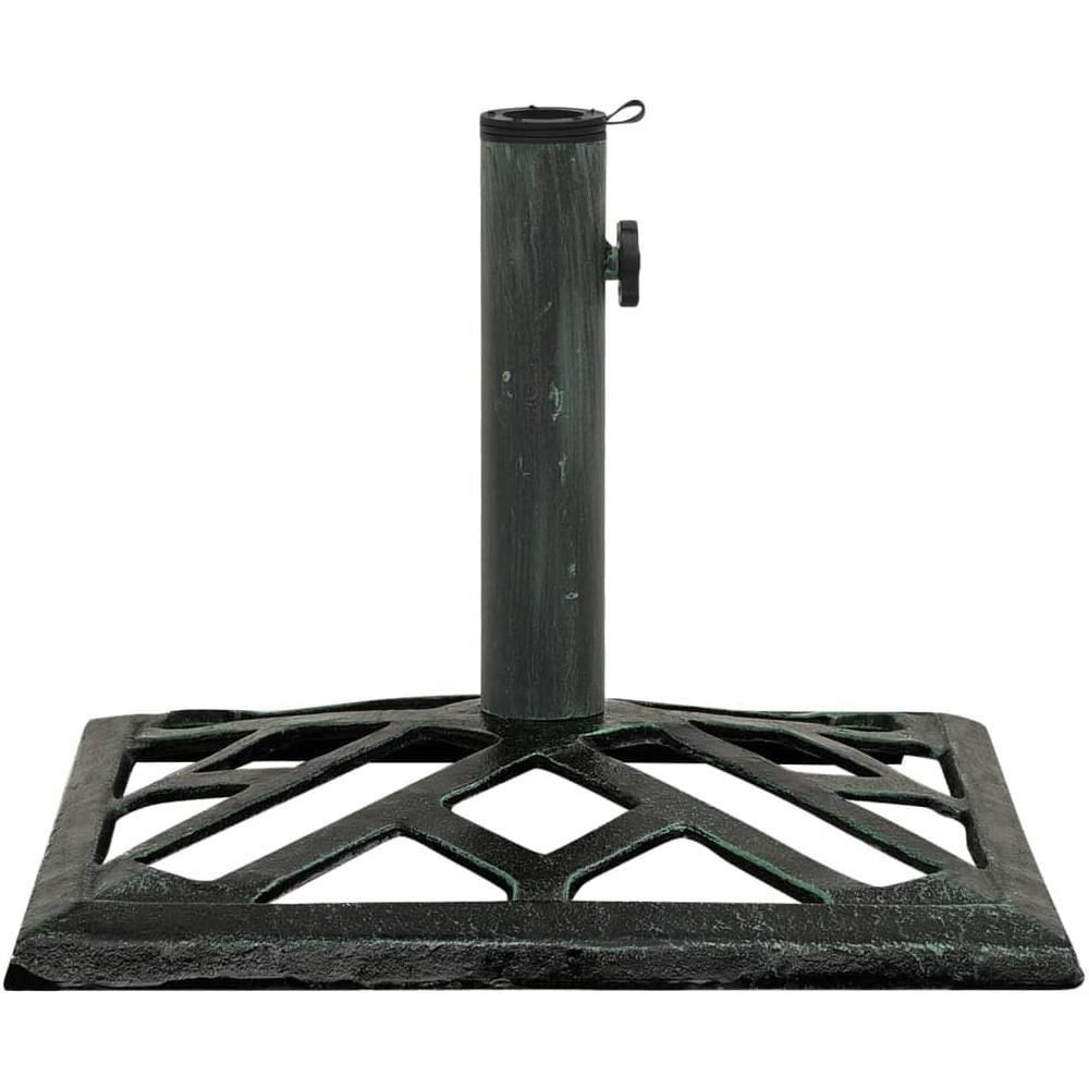 Base Per Ombrellone Verde 44x44x31 Cm In Ghisa - Foto 1