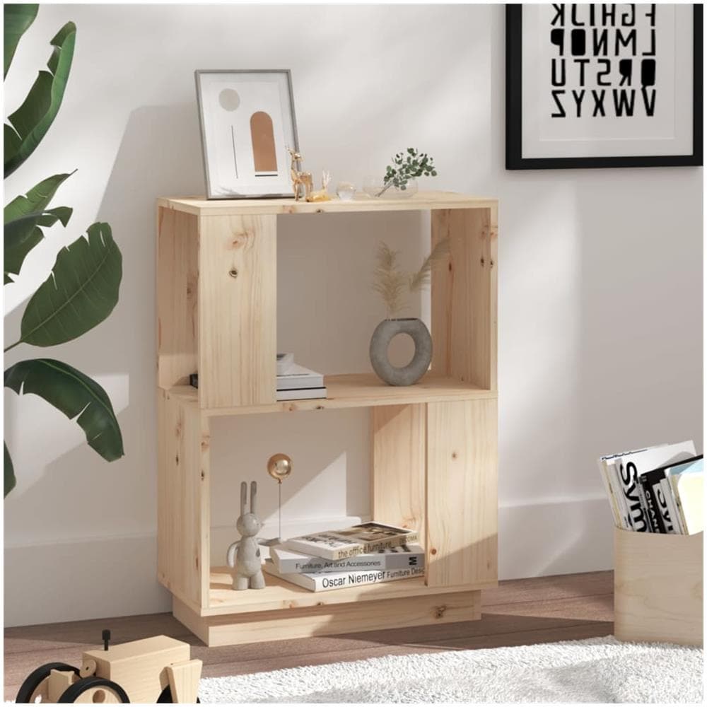 Libreria / divisorio 51x25x70 Cm In Legno Massello Di Pino - Foto 3