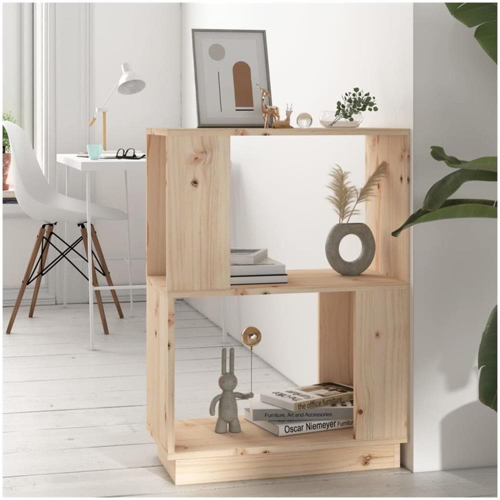 Libreria / divisorio 51x25x70 Cm In Legno Massello Di Pino - Foto 1