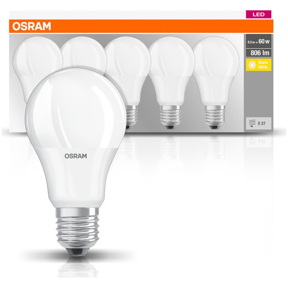 Lampada A Led, Presa: E27, Bianco Caldo, 2700k, 8,50 W, Sostituzione Per 60 W Lampadina, Opaco, Base A Led Classico A - Foto 2