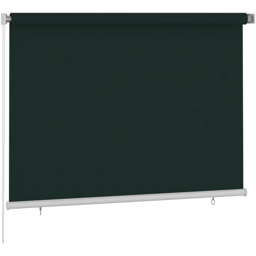 Tenda A Rullo Per Esterni 200x140 Cm Verde Scuro Hdpe - Foto 2