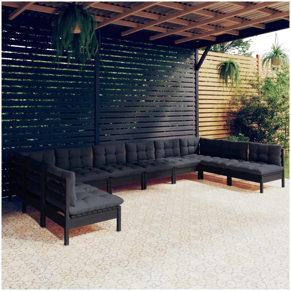 Set Divani Da Giardino Modulari 4 Pezzi In Legno Di Acacia Con Cuscini Sfoderabili (crema/grigio Scuro)