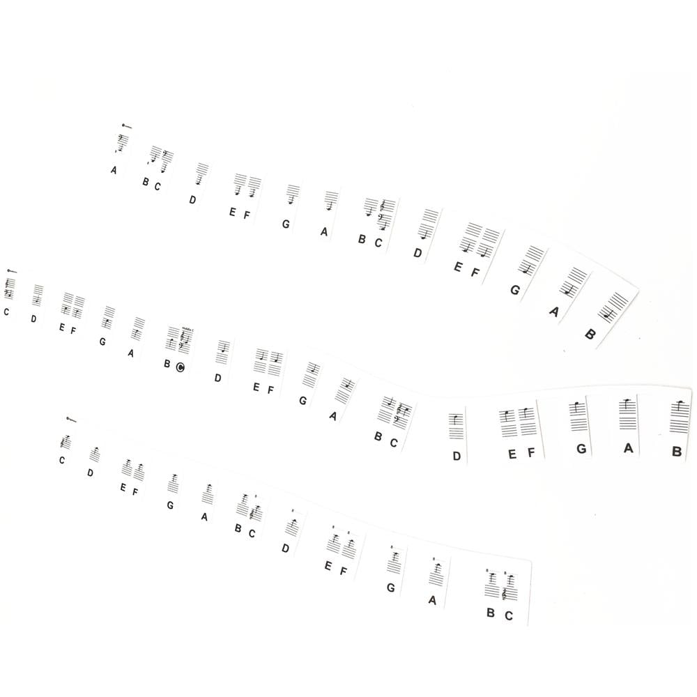 Etichette Rimovibili Per Pianoforte E Tastiera 88 Tasti White - Foto 7