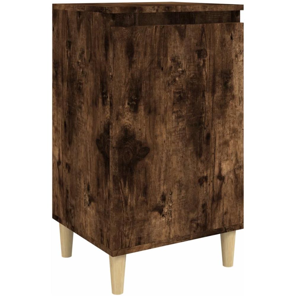 Comodino Rovere Fumo 40x35x70 Cm Legno Multistrato - Foto 2