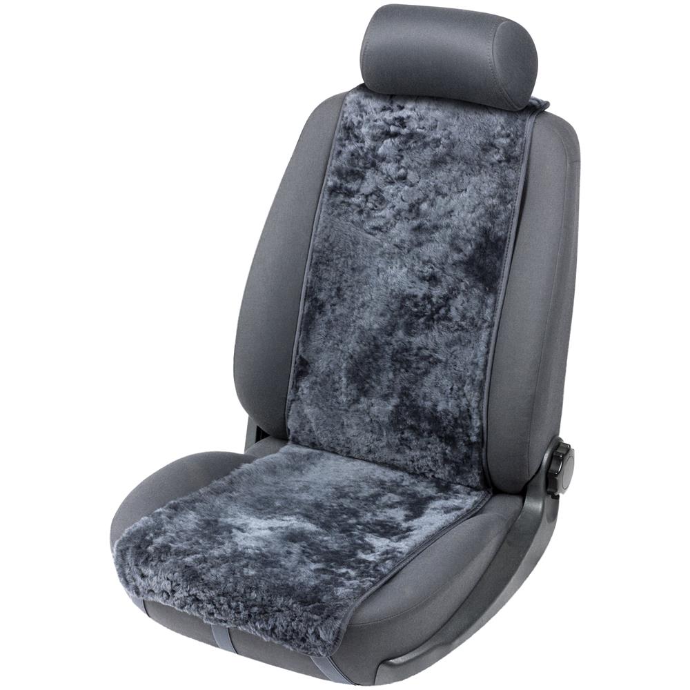 Coprisedili Auto In Pelle D'agnello Cosmo Antracite 12-14mm Altezza Pelo - Foto 1