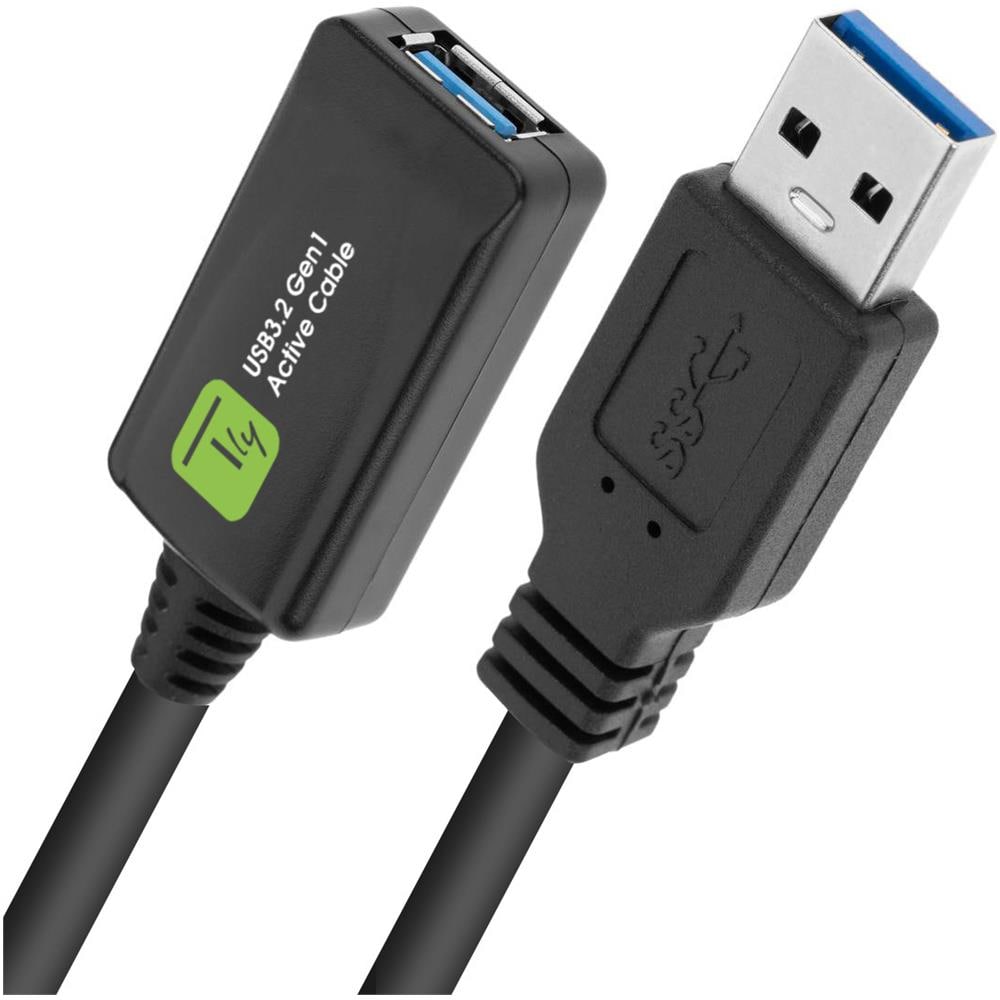 Cavo Prolunga Attivo Usb3.2 Superspeed+ Estensore Di Segnale 5m Nero - Foto 1