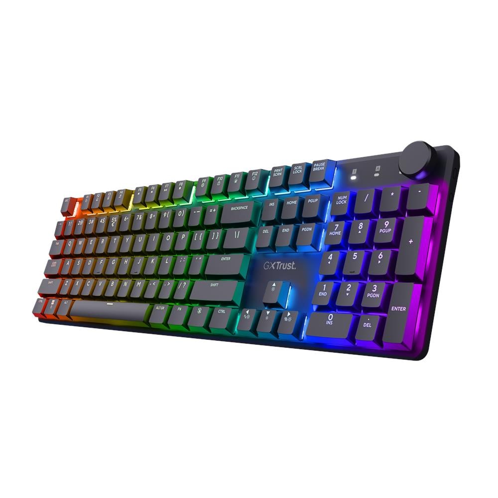GXT 868 Torix tastiera Gaming USB + RF Wireless + Bluetooth QWERTY Inglese US Nero - Foto 1
