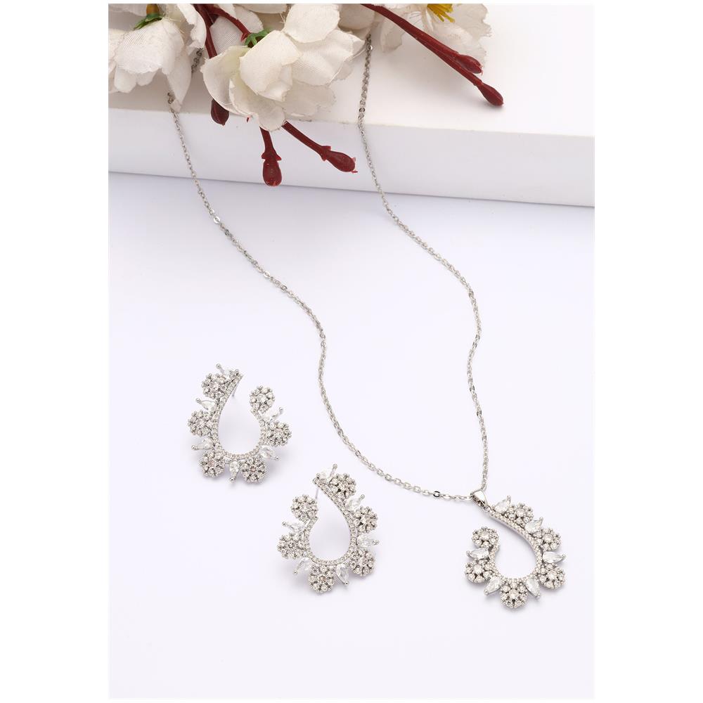 Set Orecchini e Collana Floreale Delicata - Foto 1