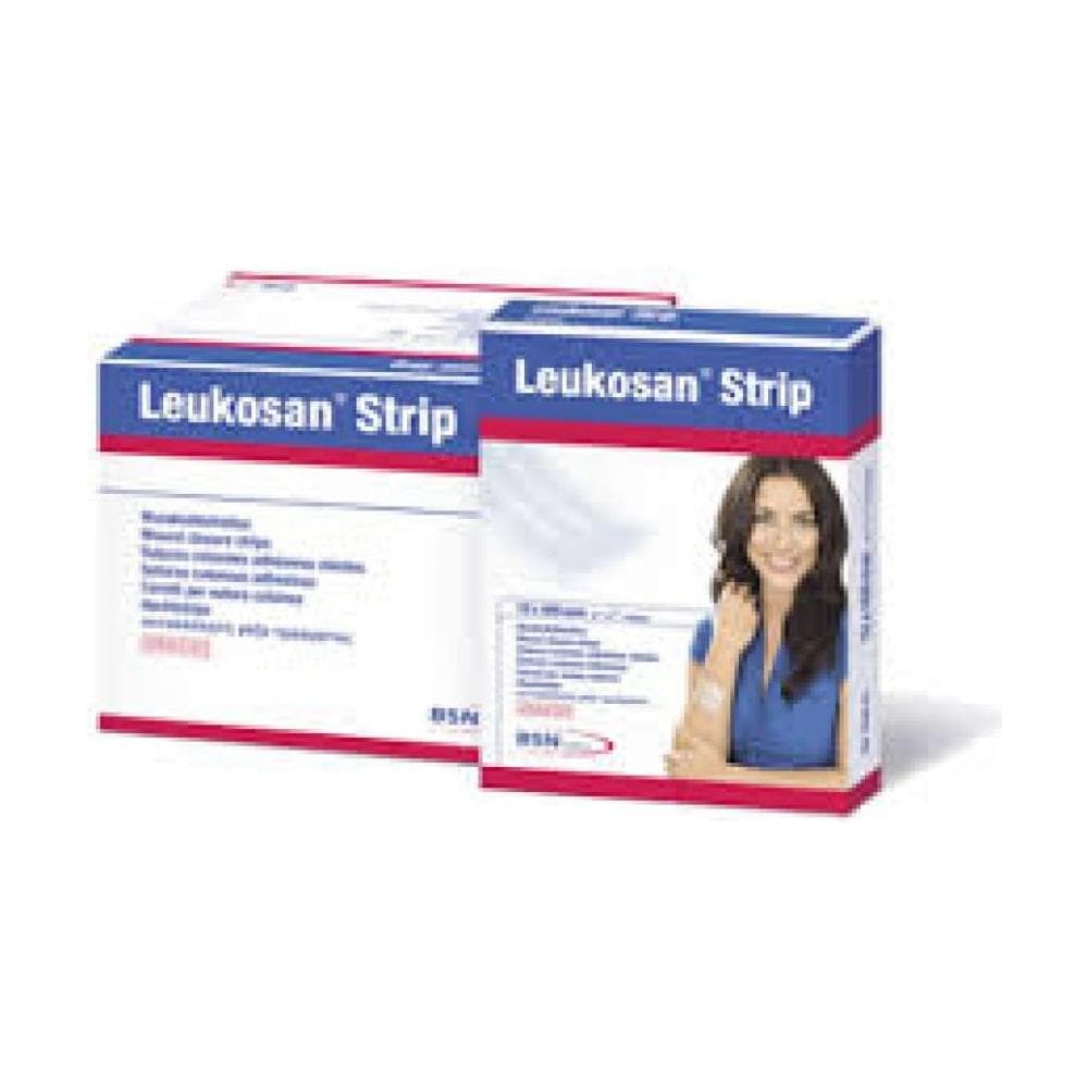 Cerotto per Sutura Leukosan Strip 3X75 mm 2 Buste X 5 Cerotti - Foto 1