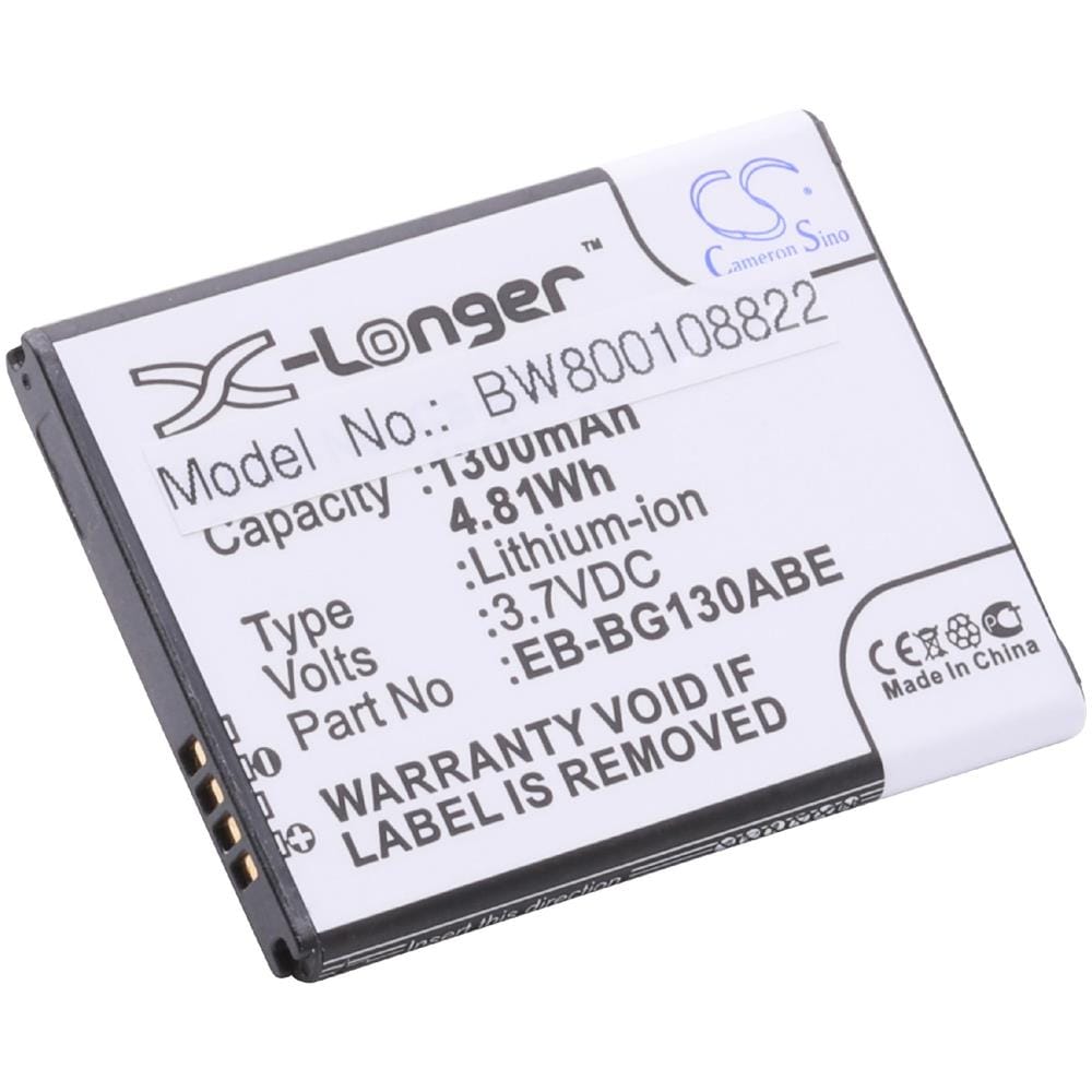Li-ioni Batteria 1300mah (3.7v) Per Cellulare Smartphone Samsung Galaxy Sm-g130, Sm-g130e, Sm-g130h, Star 2 Duos, Young 2 Come Eb-bg130abe. - Foto 2