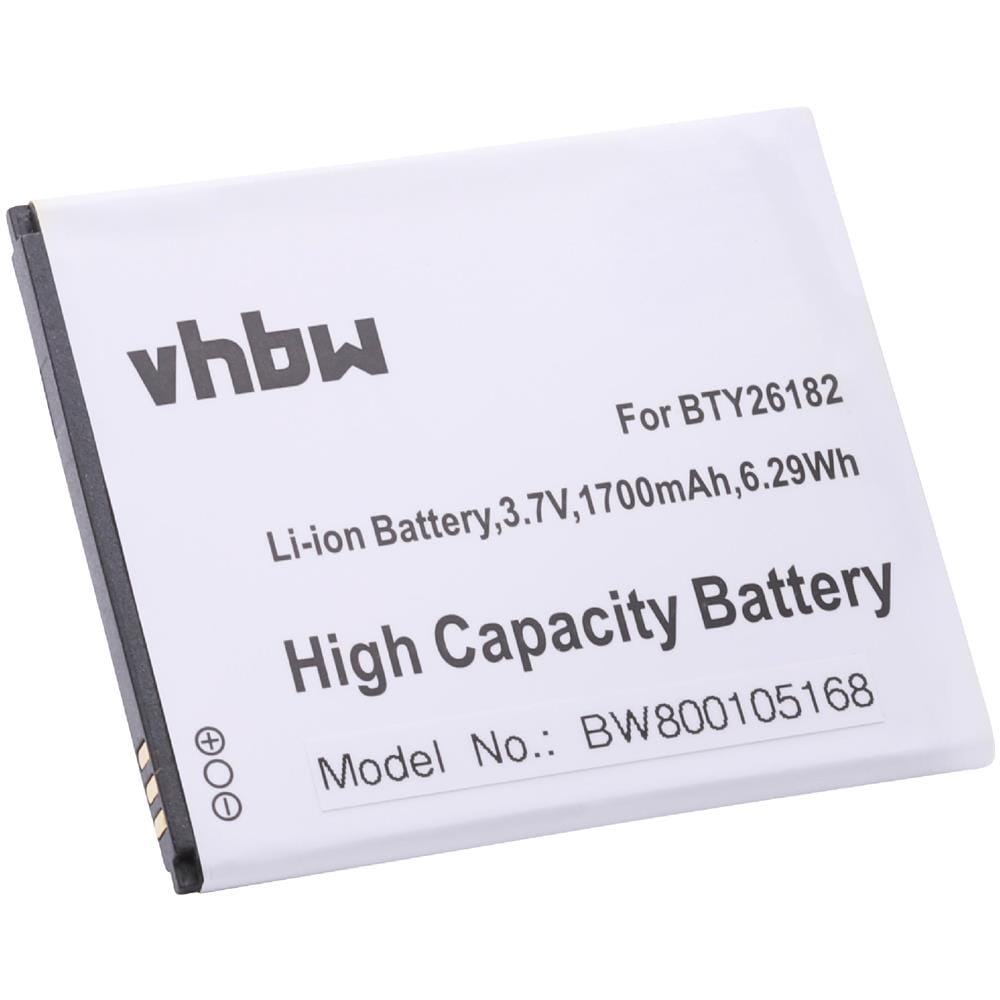 Li-ion Batteria 1700mah (3.7v) Per Cellulari E Smartphone Wiko Rainbow Lite, Stairway, Bloom, Barry Sostituisce Bty26182, Bty26182mobistel / std - Foto 1
