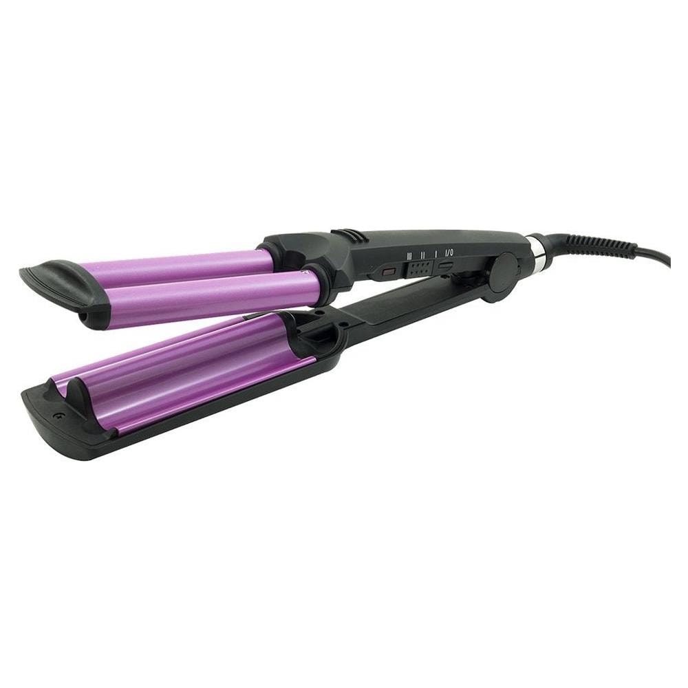 Piastra Arriccia Capelli A 3 Rami Effetto Ricci Ondulatore Professionale 200°c - - Foto 1