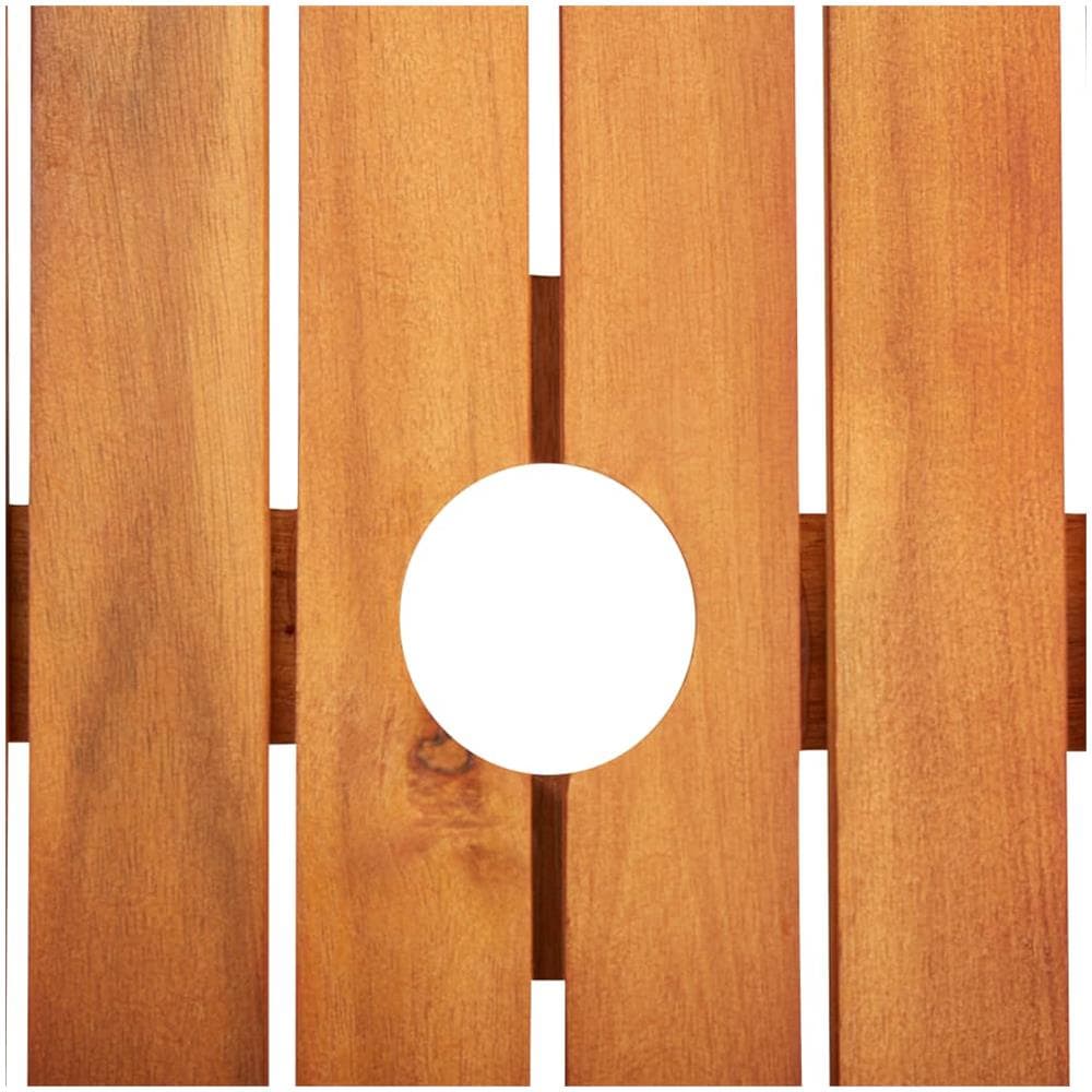 Tavolo Da Giardino 90x90x74 Cm In Legno Massello Di Acacia - Foto 2