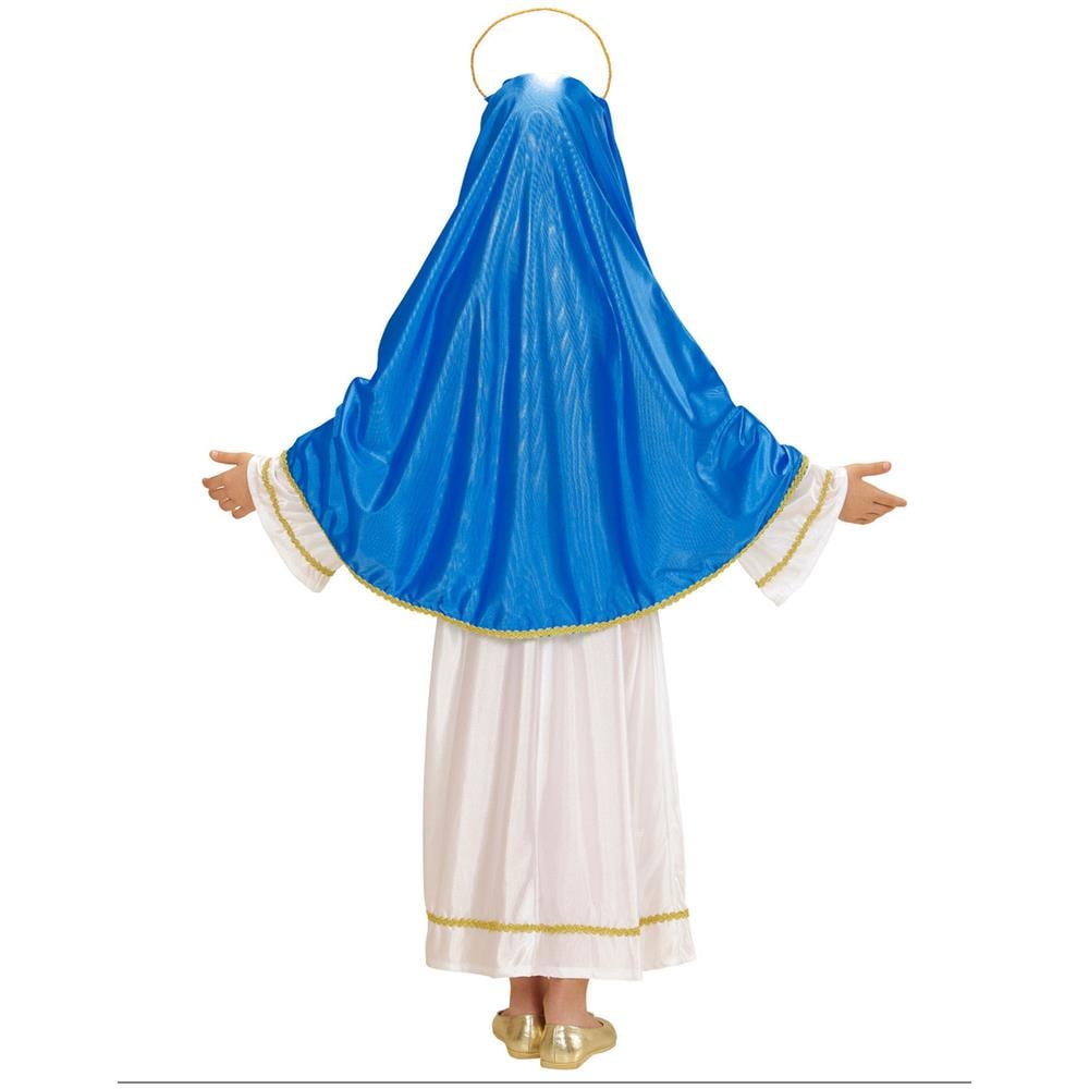 Costume Da Maria Per Bambina Natale - Taglia: 8 - 10 Anni (140 Cm)  - Foto 2